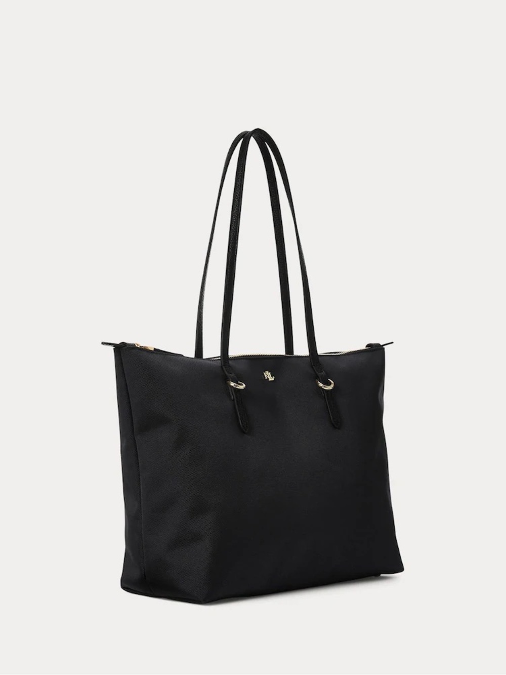 Lauren Ralph Lauren Black Tote with Double Shoulder Straps